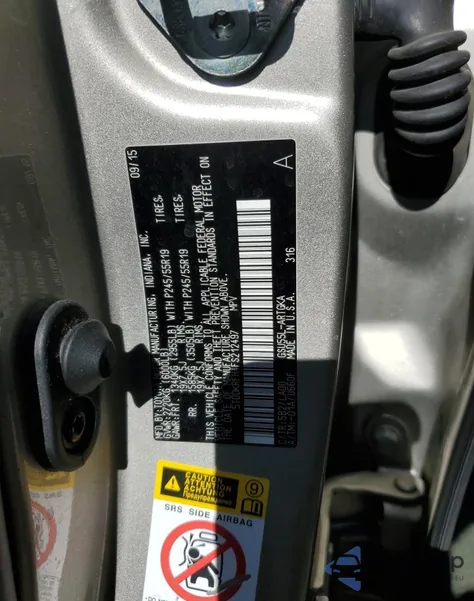 2015 Toyota Highlander Limited из США, поврежденный, VIN 5TDDKRFH4FS212497